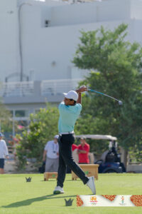 alt="Reshan Algama, Sri Lankan golfer, playing at the 2025 Asian Youth Games, supported by N-able"